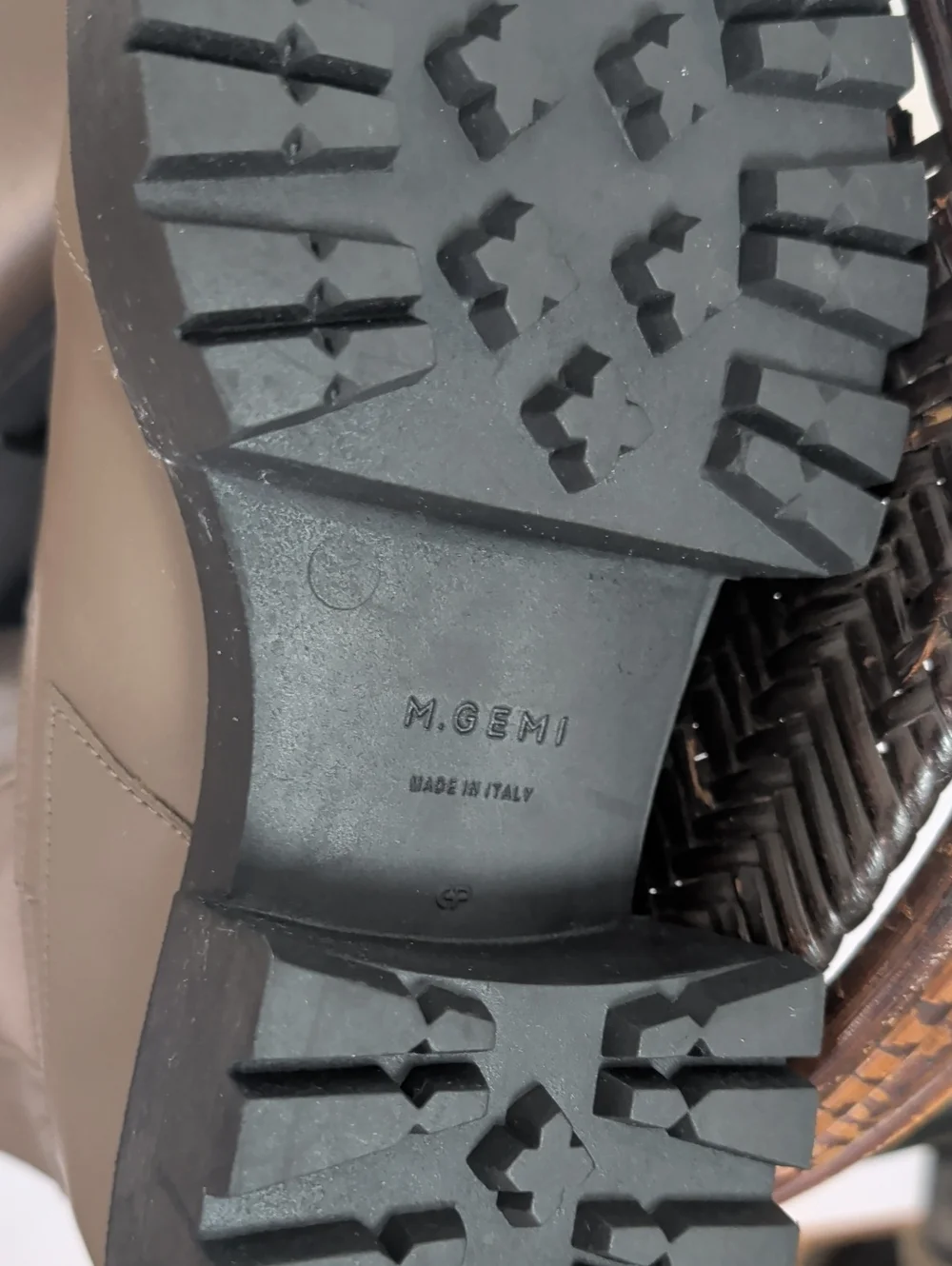 The Elda By M. Gemi Women Size 40= US 9 Grey Boots